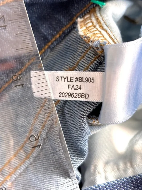 J. Crew Wide-Leg Denim Trouser Jeans BL905 Coastal Navy Size 29 - Picture 4 of 11